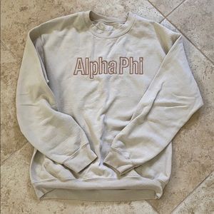 Alpha Phi Tan Crewneck Sweatshirt